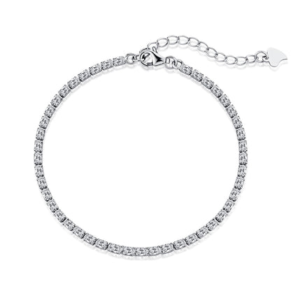 Pomuse Elegantes Smaragdschliff-Tagesarmband