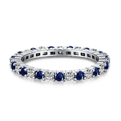 Pomuse – Exquisiter, farbenfroher Tennisring mit Rundschliff