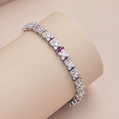 Pomuse Unique Colorful Flower Shape Daily Bracelet