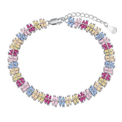 Pomuse Sparkling Exquisite Multi Cut Party Bracelet