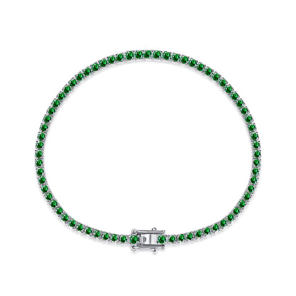 Pomuse Dazzling Colorful Round Cut Daily Bracelet