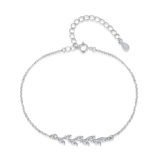Pomuse Elegantes Armband in Weizenblattform
