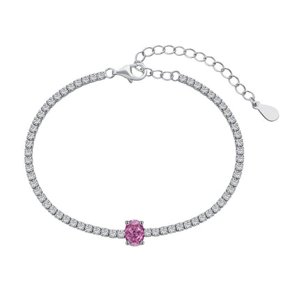 Pomuse 0.75 Carat Exquisite Oval Cut Daily Bracelet