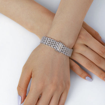 Pomuse Ornate Elegant Round Cut Party Bracelet
