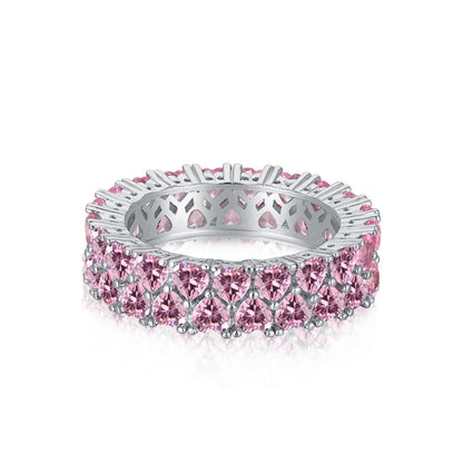 Pomuse Sparkling Full Heart Ring