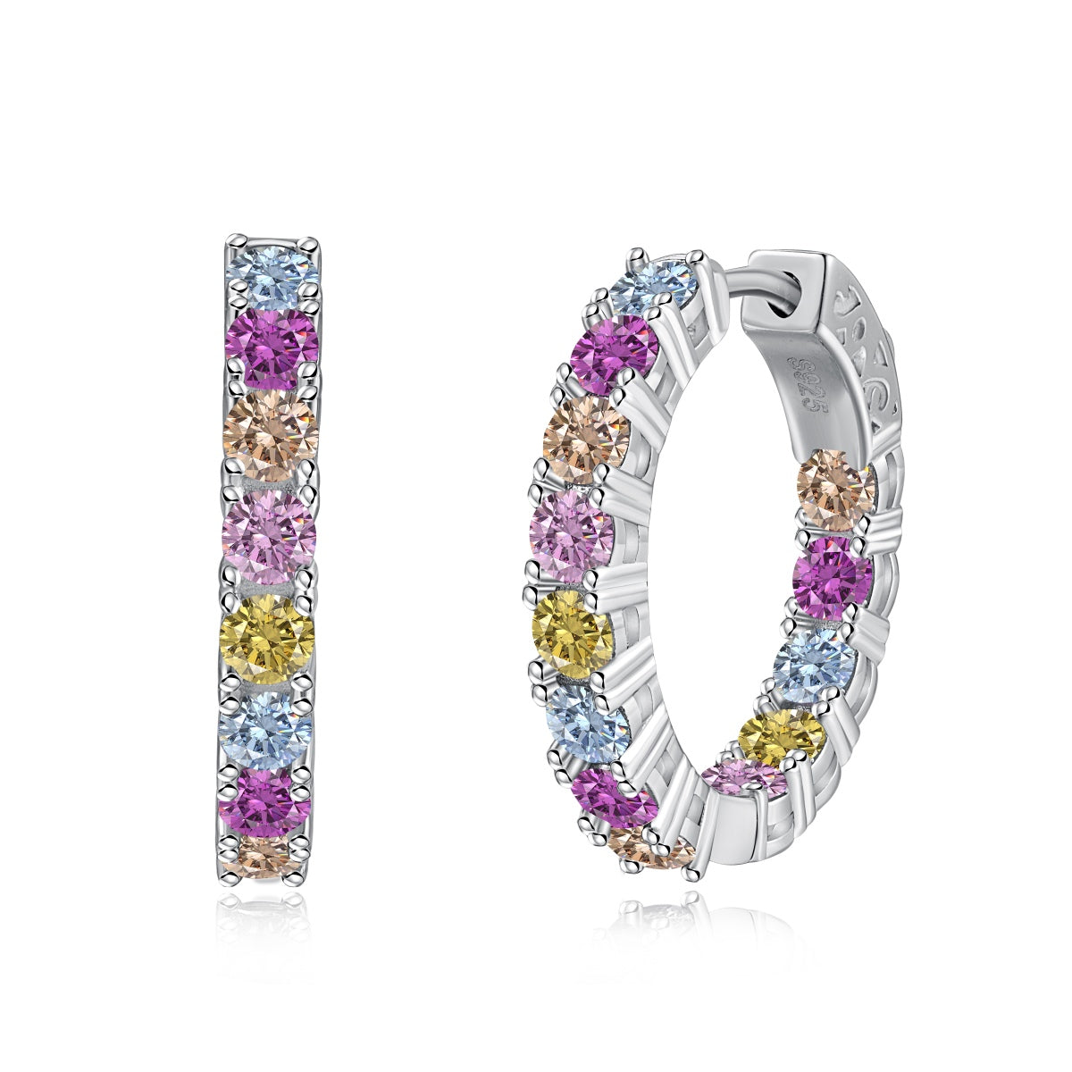 Pomuse Unique Round Cut Daily Earrings
