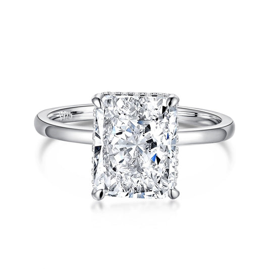 Pomuse 4.0 Carat Ornate Enchanting Radiand Cut Banquet Ring