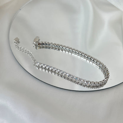 Pomuse Sparkling Round Cut Daily Bracelet