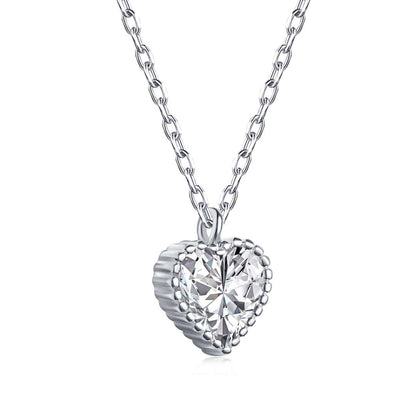 Pomuse Ornate Heart Shape Necklace