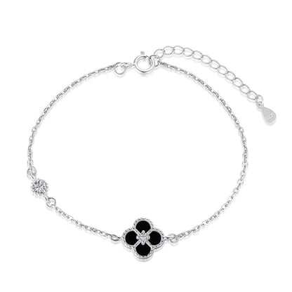Pomuse Zartes vierblättriges Kleeblatt-Armband