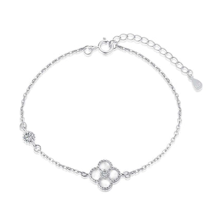 Pomuse Zartes vierblättriges Kleeblatt-Armband