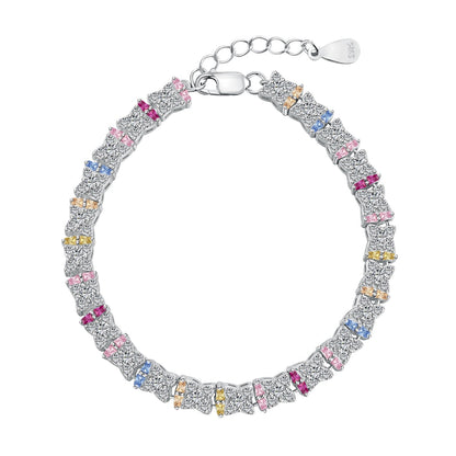 Pomuse Unique Colorful Flower Shape Daily Bracelet