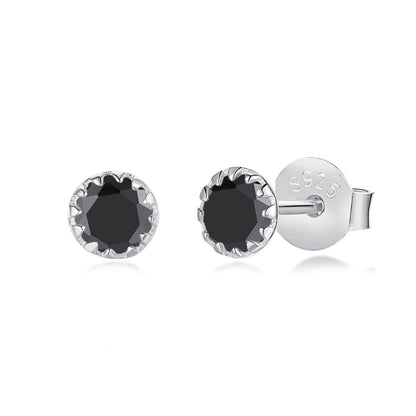 Pomuse Sparkling Colorful Round Shape Earrings