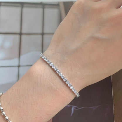 Pomuse Sparkling Round Cut Daily Bracelet