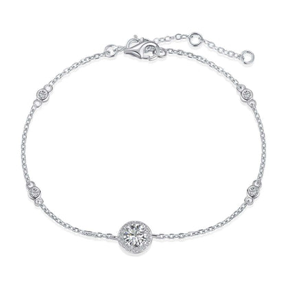 Pomuse Dazzling Round Cut Shape Bracelet