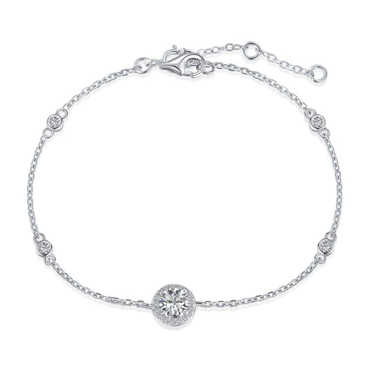 Pomuse Dazzling Round Cut Shape Bracelet