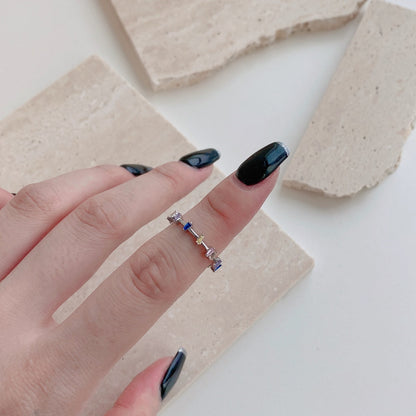 Pomuse Unique Trapezoid Cut Daily Ring