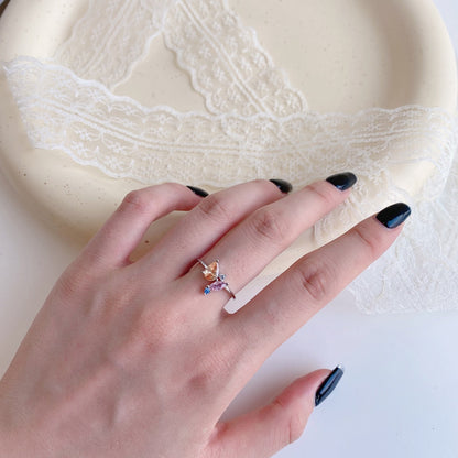 Pomuse Radiant Colorful Multi Cut Daily Ring