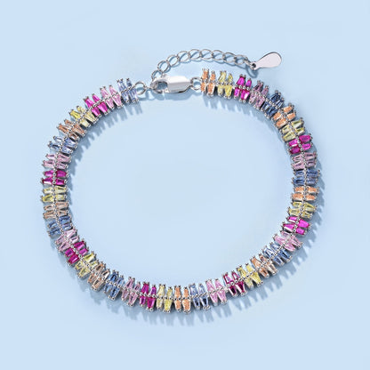 Pomuse Sparkling Exquisite Multi Cut Party Bracelet