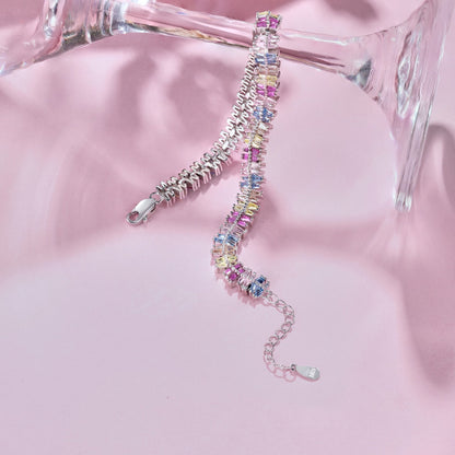 Pomuse Sparkling Exquisite Multi Cut Party Bracelet
