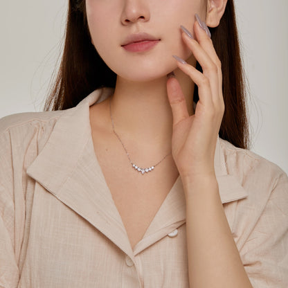 Pomuse Dainty Colorful Heart Necklace