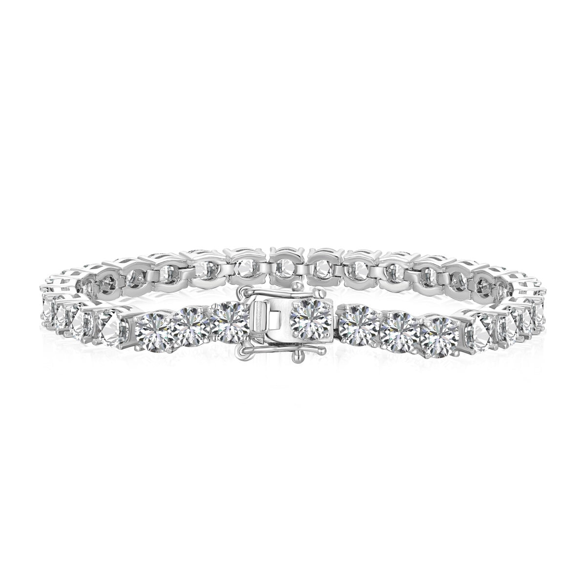 Pomuse Ornate Sparkling Round Cut Wedding Bracelet