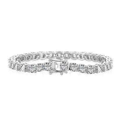 Pomuse Ornate Sparkling Round Cut Wedding Bracelet