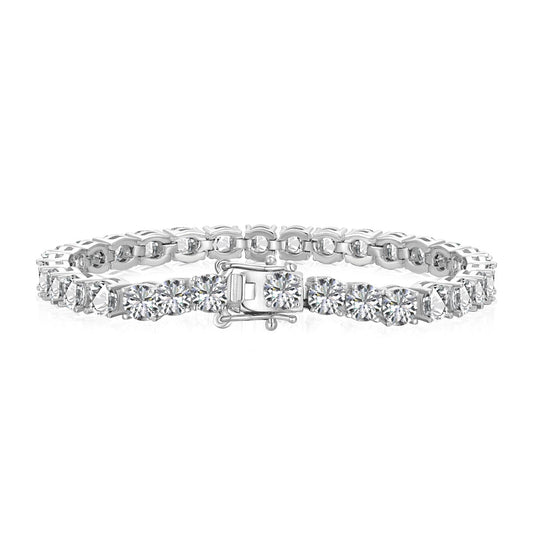 Pomuse Ornate Sparkling Round Cut Wedding Bracelet