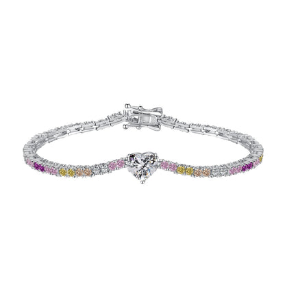Pomuse Zartes romantisches Armband in Herzform für Liebhaber