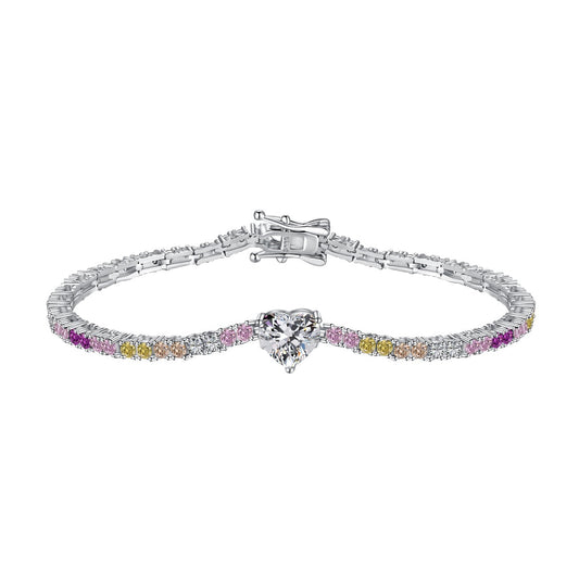 Pomuse Zartes romantisches Armband in Herzform für Liebhaber