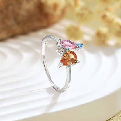 Pomuse Radiant Colorful Multi Cut Daily Ring