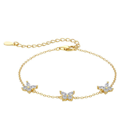 Pomuse Radiant Butterfly Shape Necklace