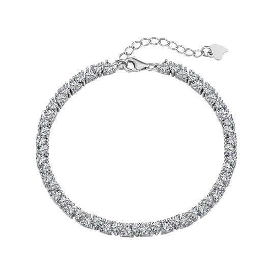 Pomuse Dazzling Romantic Heart Shape Lover Bracelet
