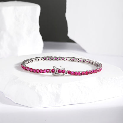 Pomuse – Strahlend buntes Party-Armband im Rundschliff
