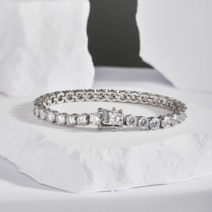 Pomuse Ornate Sparkling Round Cut Wedding Bracelet