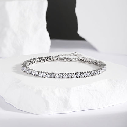Pomuse Dazzling Romantic Heart Shape Lover Bracelet