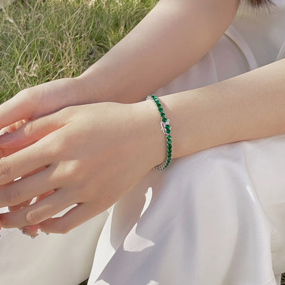 Pomuse – Strahlend buntes Party-Armband im Rundschliff