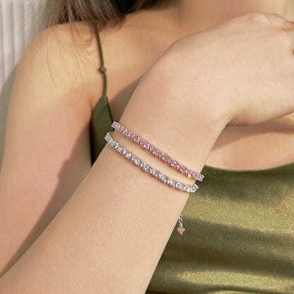 Pomuse Dazzling Romantic Heart Shape Lover Bracelet
