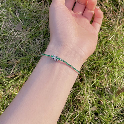 Pomuse – Strahlend buntes Party-Armband im Rundschliff