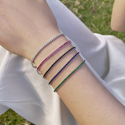 Pomuse – Strahlend buntes Party-Armband im Rundschliff