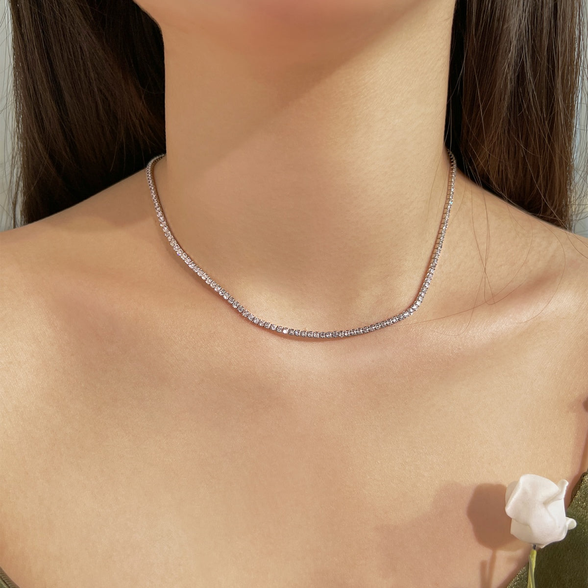 Pomuse – Zarte Tenniskette in runder Form