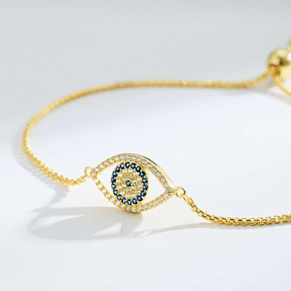 Pomuse Dazzling Eye Shape Necklace