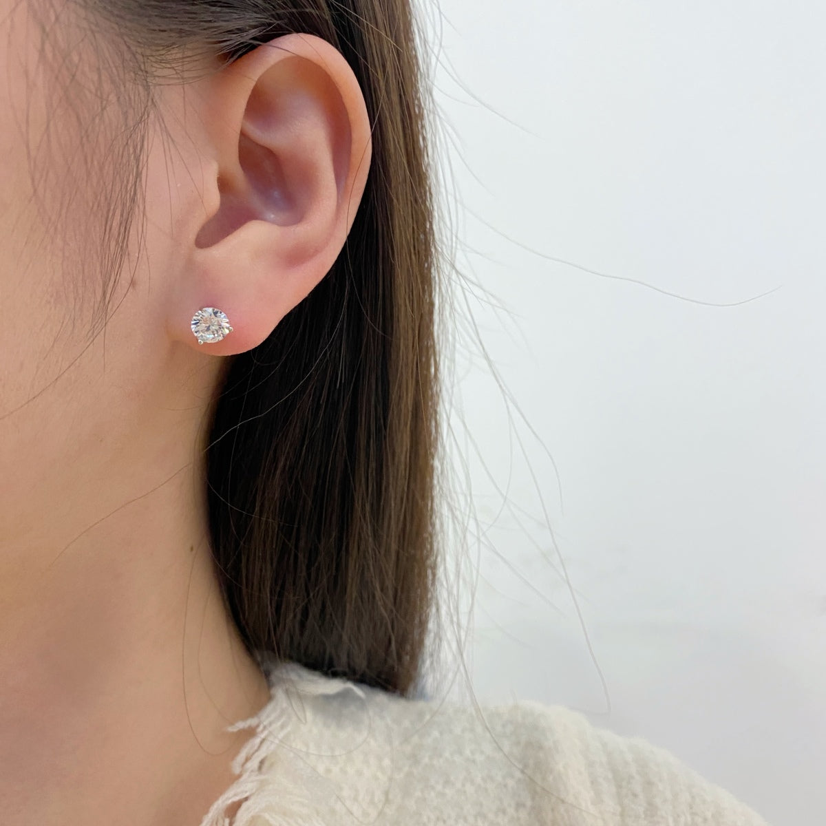 Pomuse Dainty Round Shape Earrings