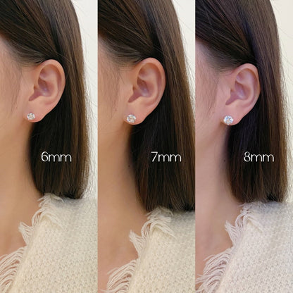 Pomuse Dainty Round Shape Earrings