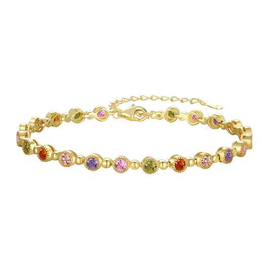 Pomuse Sparkling Exquisite Round Cut Party Bracelet