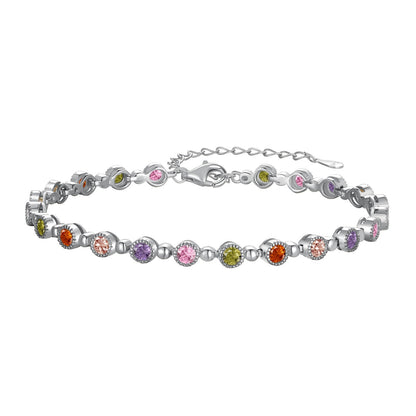 Pomuse Sparkling Exquisite Round Cut Party Bracelet