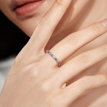 Pomuse Radiant Colorful Round Shape Daily Ring