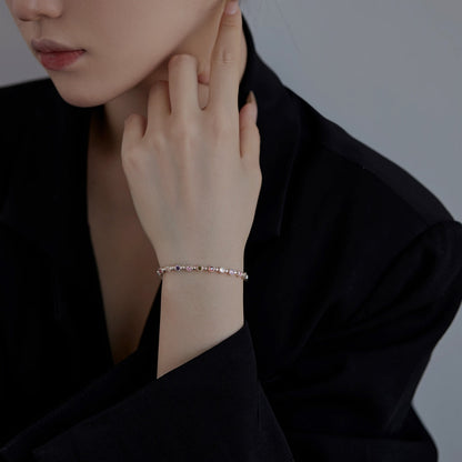 Pomuse Sparkling Exquisite Round Cut Party Bracelet