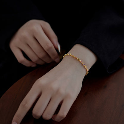 Pomuse Sparkling Exquisite Round Cut Party Bracelet