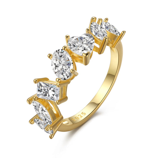 Pomuse – Zarter Ring mit mehreren Schliffen